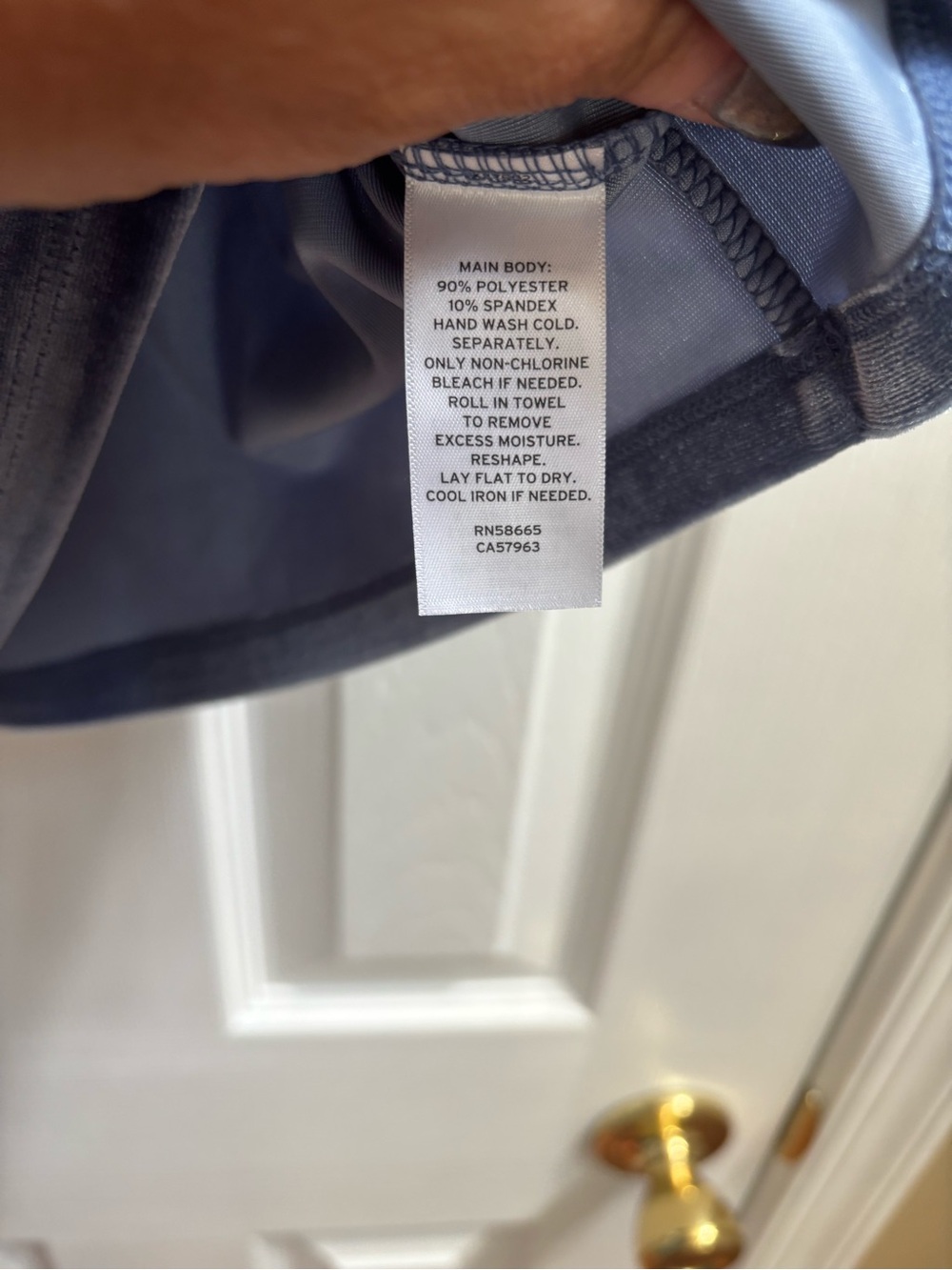 BP/Nordstrom Sleeveless Velour Mock Neck Crop Top in Blue, Size Medium, NWOT - Picture 3 of 4
